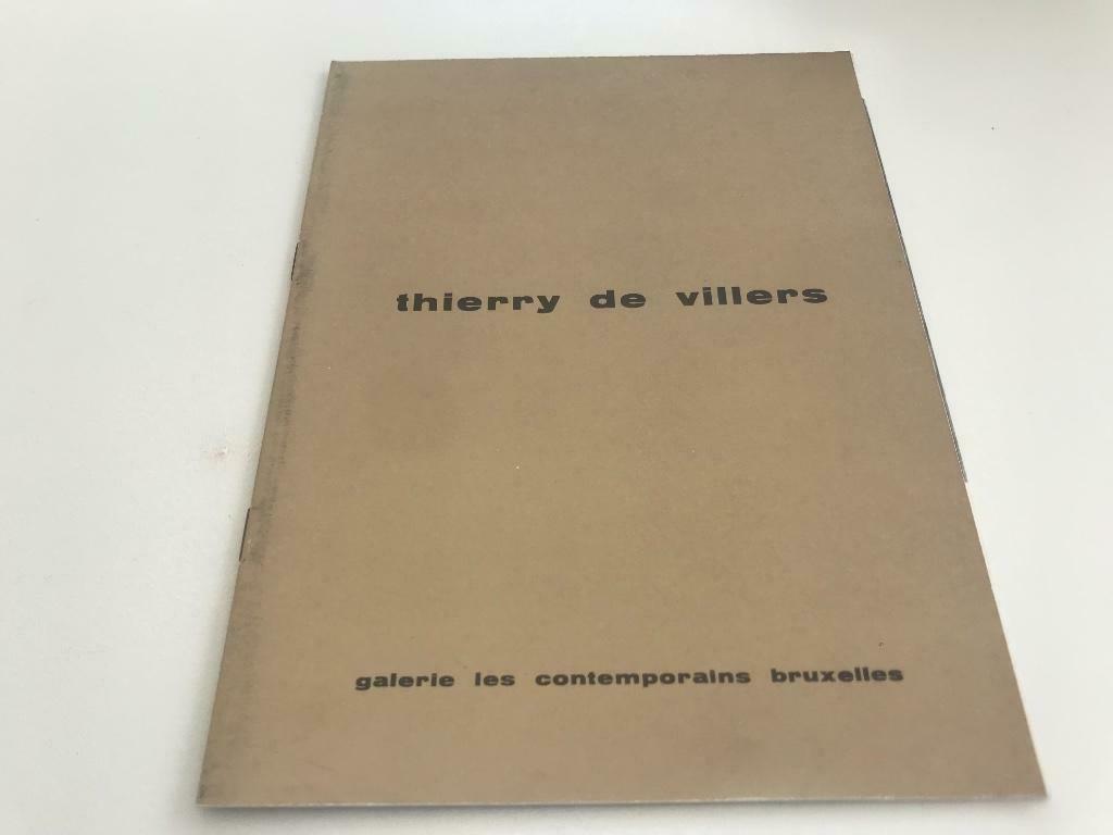 Thierry De Villers les contemporaines catalogus, Ophalen of Verzenden, Zo goed als nieuw, Schilder- en Tekenkunst