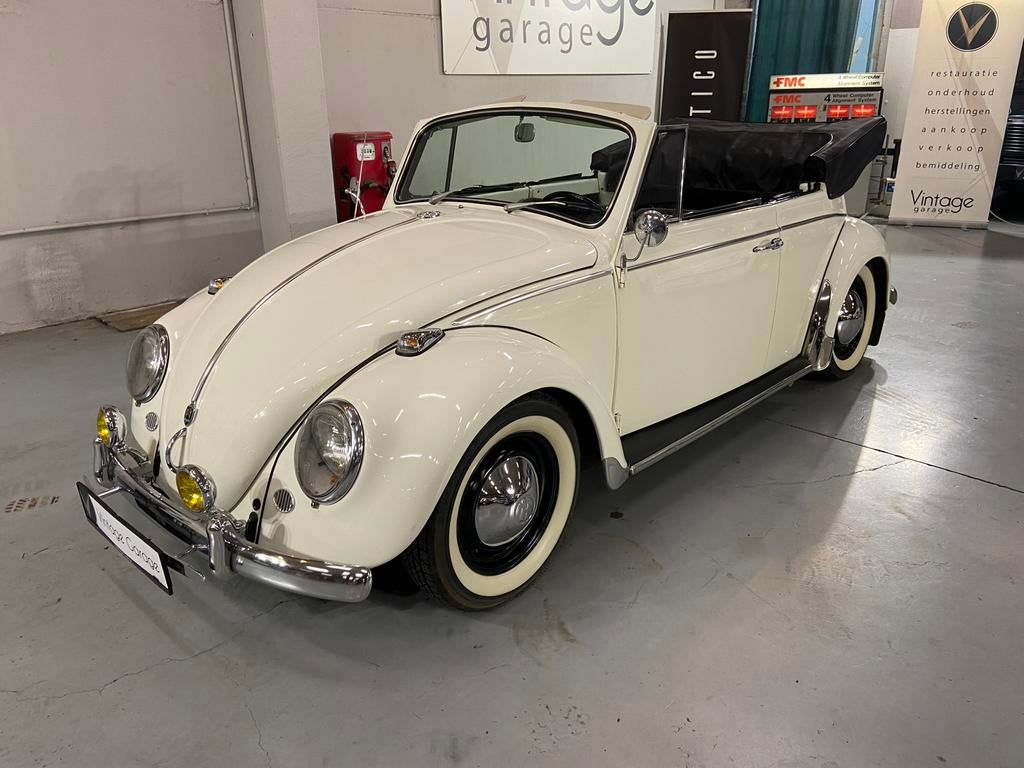 VW Kever Cabrio - 1966, Auto's, 4 zetels, Achterwielaandrijving, 4 cilinders, Cabriolet