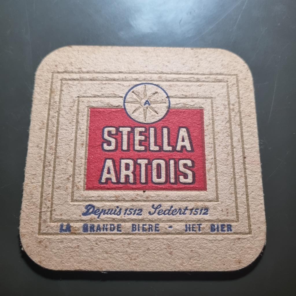 Sous Bock Stella Artois (modèle 1), Ophalen of Verzenden, Gebruikt, Viltje(s), Stella Artois