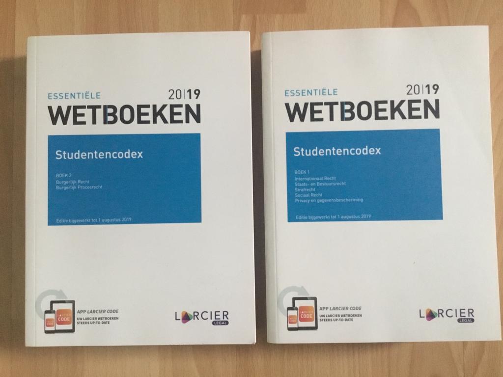 Studentencodex Wetboeken 2019, Ophalen of Verzenden