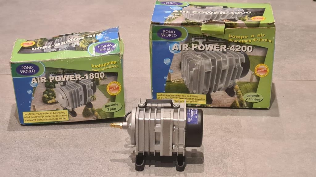 2 nieuwe vijver luchtpompen. 1800 en 4200 L/h, Ophalen of Verzenden