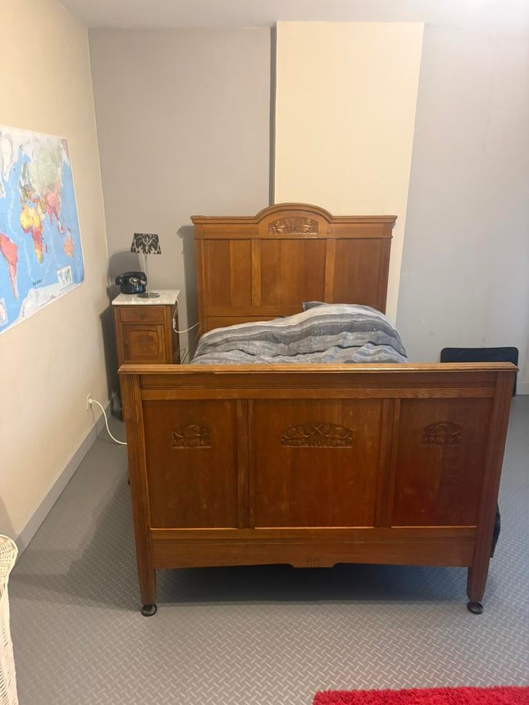 Antiek bed twijfelaar te koop, Ophalen, Zo goed als nieuw, Twijfelaar