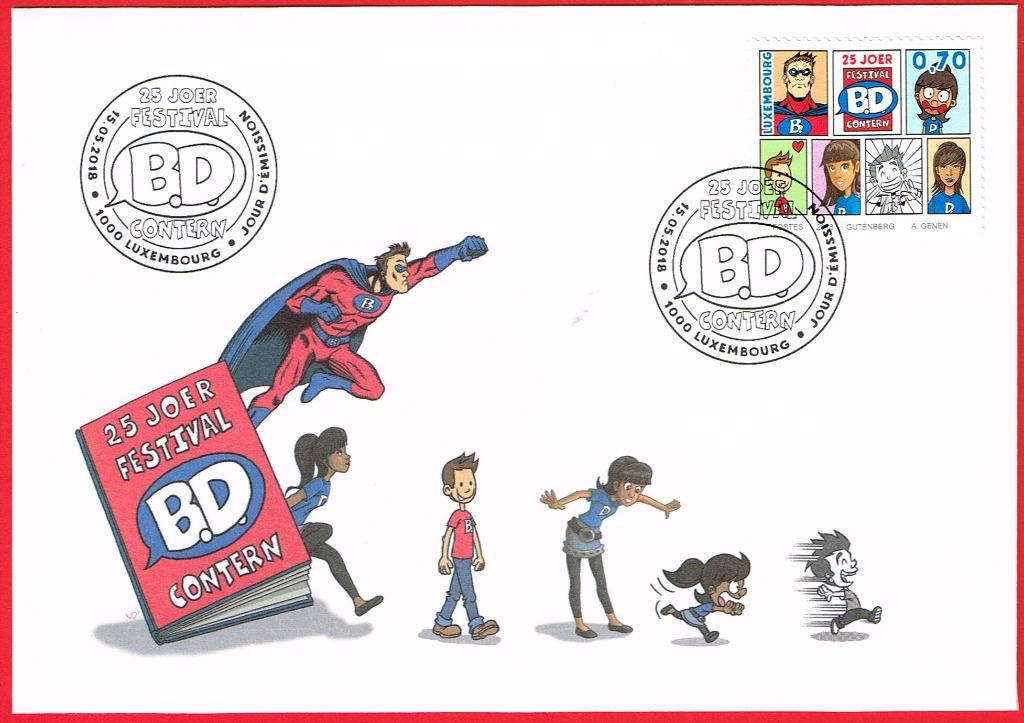 Bandes dessinées : 25 ans du festival BD Contern - FDC, Enlèvement ou Envoi, Affranchi, Autres thèmes