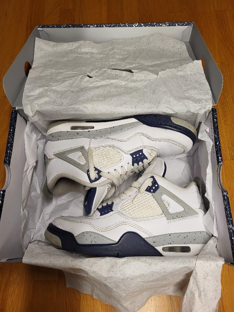Nike Air Jordan 4 Retro, Nike, Enlèvement, Porté, Blanc