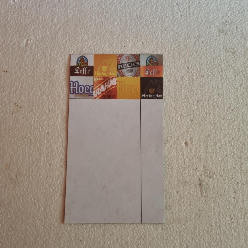 Carnet de note Interbrew, Ophalen of Verzenden, Gebruikt, Overige typen, Hertog Jan