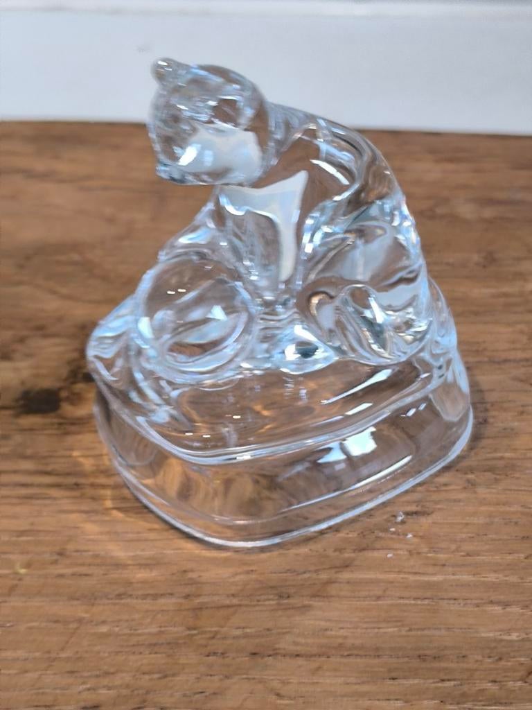 Vintage Avon Crystal Cat beeldje, Ophalen of Verzenden