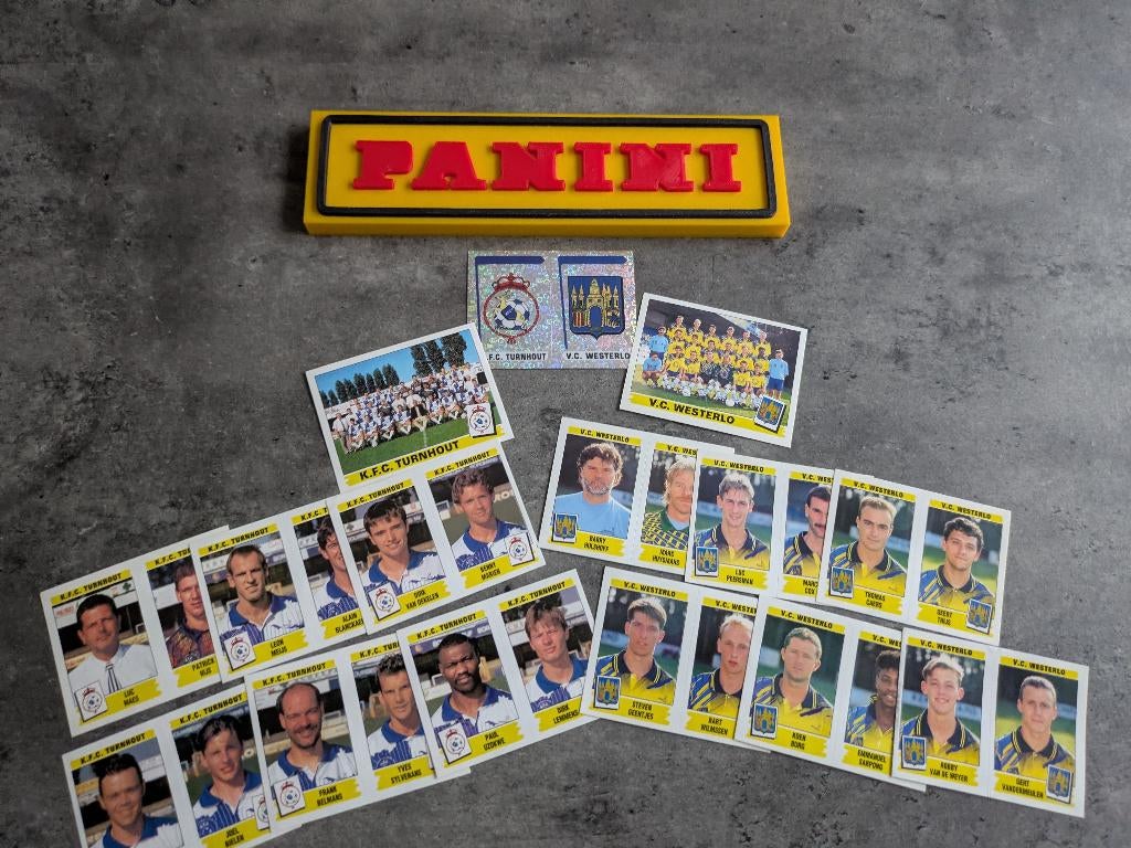 LOT DE 15 AUTOCOLLANTS PANINI FOOTBALL 96 TURNHOUT/WESTERLO, Enlèvement ou Envoi, Neuf
