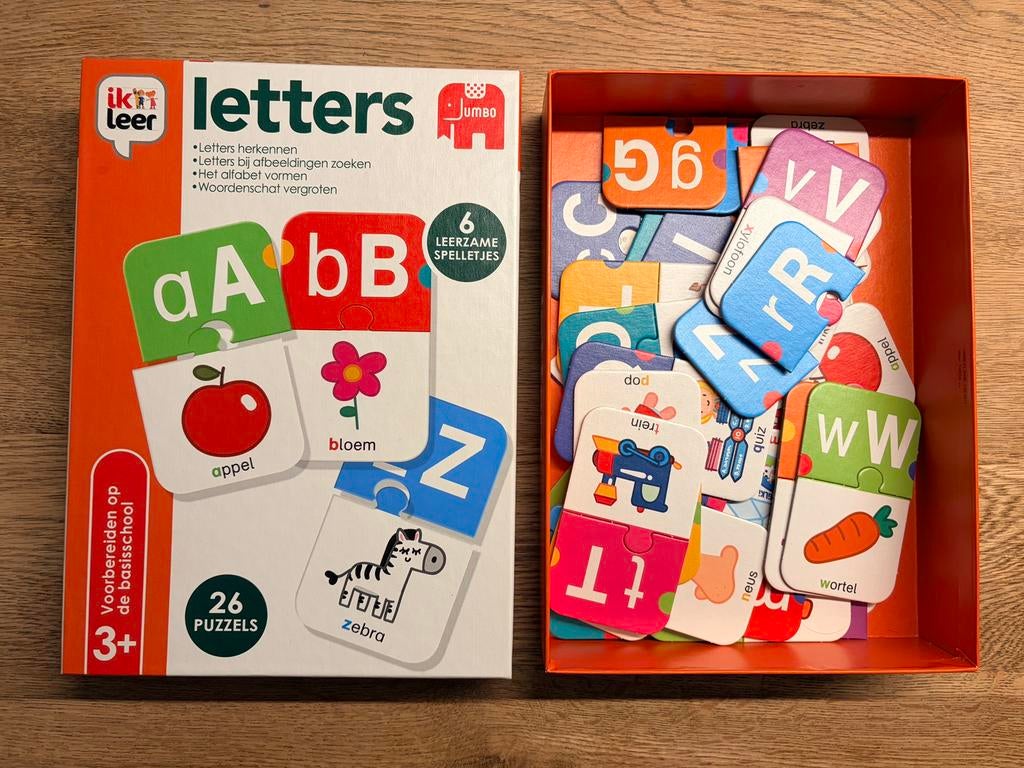 Jumbo letters, Hobby en Vrije tijd, Gezelschapsspellen | Bordspellen, Zo goed als nieuw, Ophalen