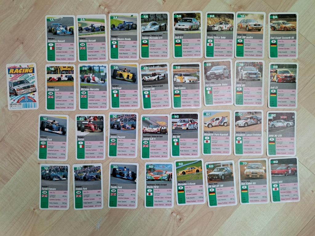 Kaartspel en kaartspel HEMMA 288 racing rally formula 1 ato, Verzamelen, Ophalen of Verzenden, Gebruikt