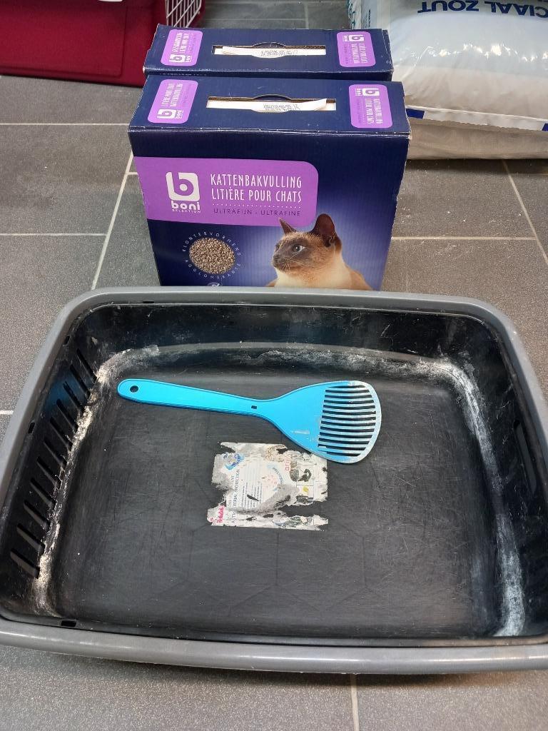 Litière pour chat + gravier, Enlèvement ou Envoi, Utilisé, Ouvert