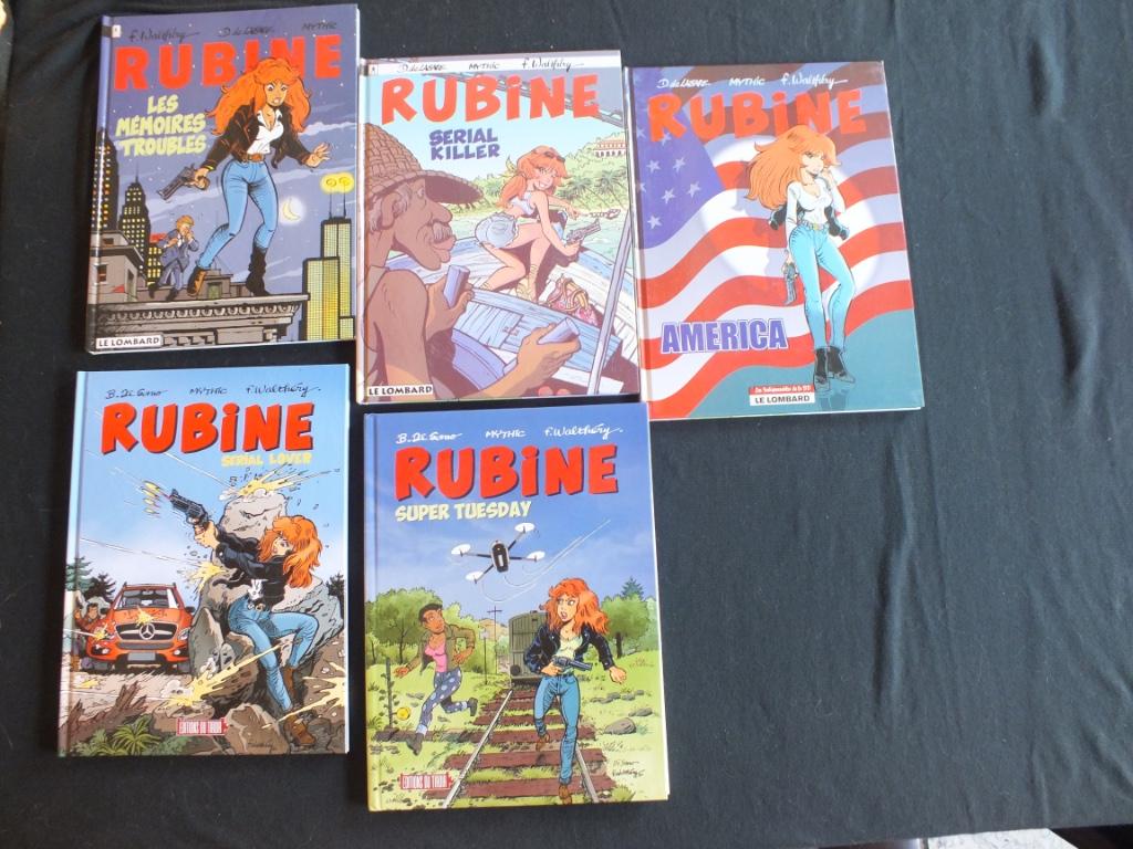 RUBINE /3 ALBUMS /2 EO/.                EDITIONS LE LOMBARD, Livres, BD, Neuf, Walthery, Enlèvement ou Envoi, Série complète ou Série