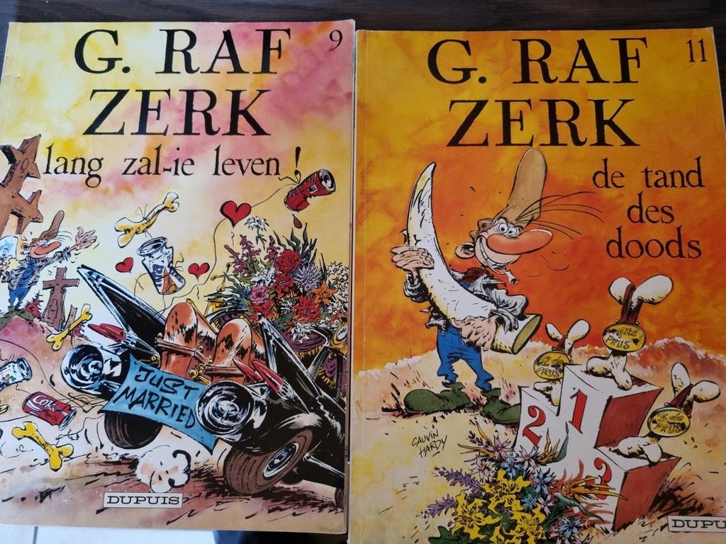 G.Raf Zerk - Lang zal-ie leven, Meerdere stripboeken, Ophalen of Verzenden, Gelezen, Hardy