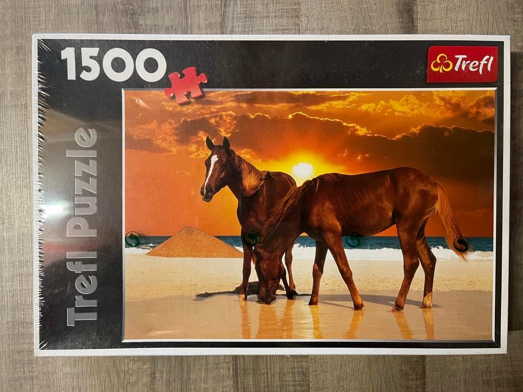 Trefl Puzzel paarden 1500 stukjes, Enlèvement, 500 à 1500 pièces, Neuf, Puzzle