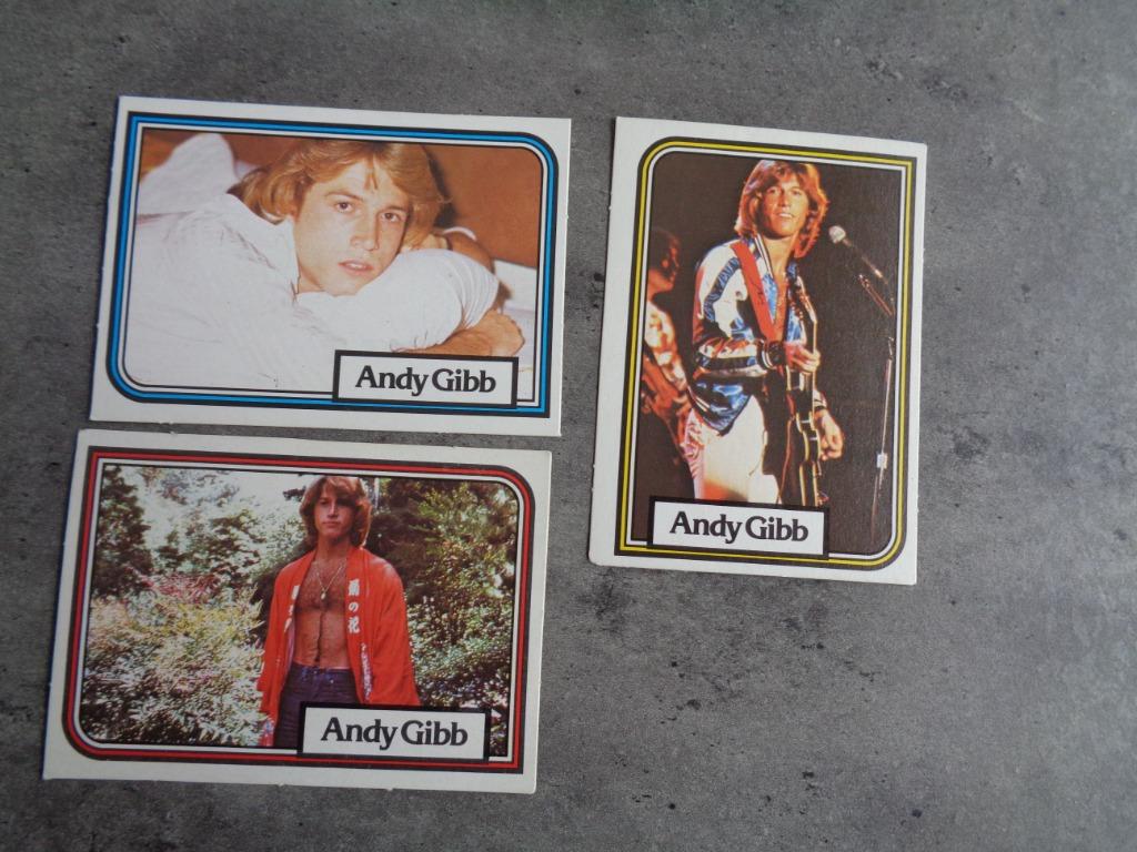 CARTES MONTY GUM BEE GHOST ANDY GIBB 3X ANNO 1978, Envoi