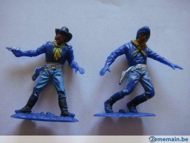 2 Figurines soldats Yankees . Plastique. "Vintage N°1"., Enlèvement ou Envoi, Utilisé