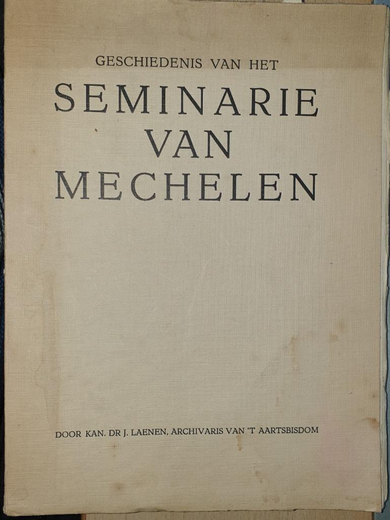 Geschiedenis van het Seminarie van Mechelen, Boeken, Geschiedenis | Stad en Regio, Gelezen, 20e eeuw of later, Ophalen of Verzenden