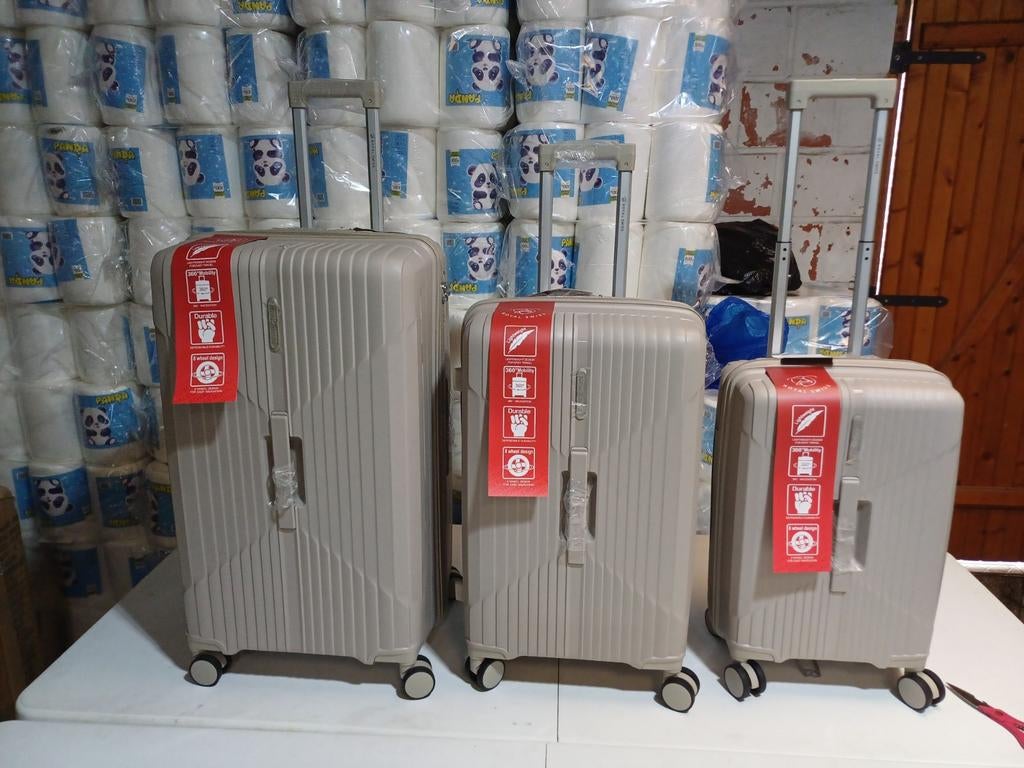 Lot de 3 Valises RIGIDES & INCASSABLES (Neuf) – Serrure TSA, Enlèvement ou Envoi, Roulettes
