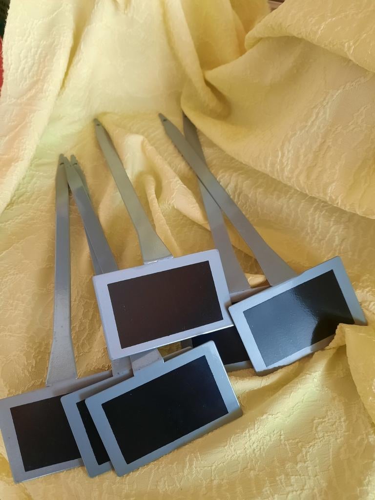 Plantenlabels H.40cm nieuw metaal, Ophalen, Nieuw