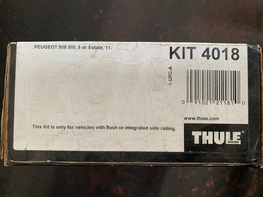 Thule kit 4018 Peugeot 508 sw, Auto diversen, Dakdragers, Ophalen, Nieuw