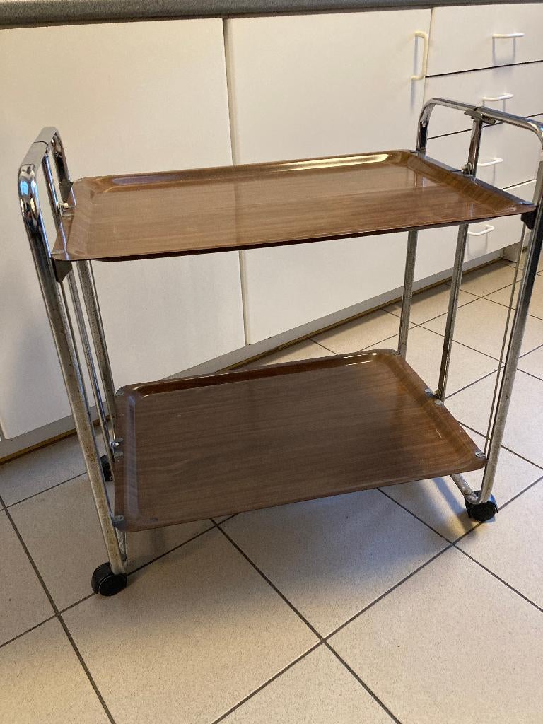 desserte vintage a roulettes, 25 à 50 cm, Vintage années 60, 50 à 100 cm, Enlèvement