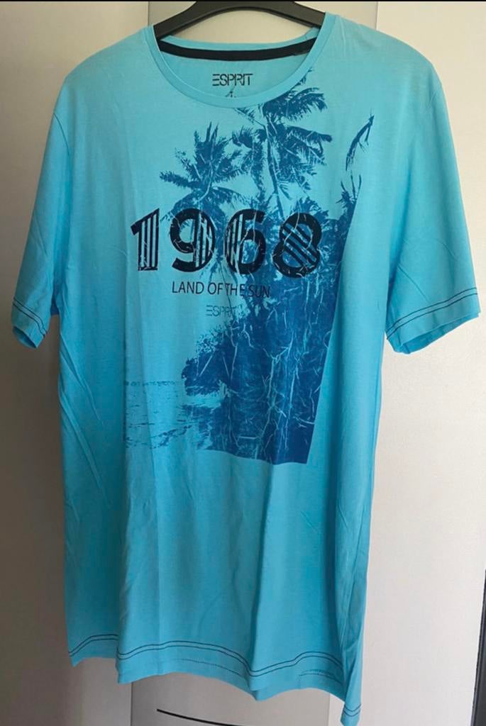 Palm Spirit T-shirt, Kleding | Heren, T-shirts, Maat 52/54 (L), Blauw, ESPRIT, Ophalen of Verzenden