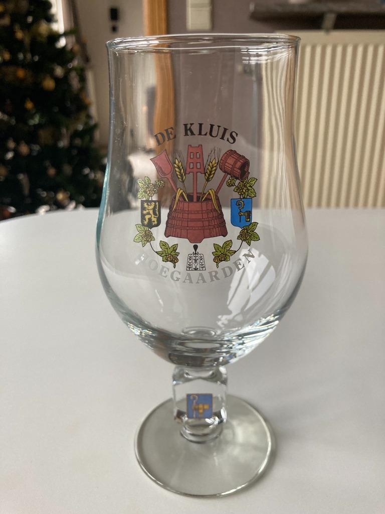 Oud bierglas van Brouwerij De Kluis – Hoegaarden, Ophalen of Verzenden, Zo goed als nieuw, Bierglas
