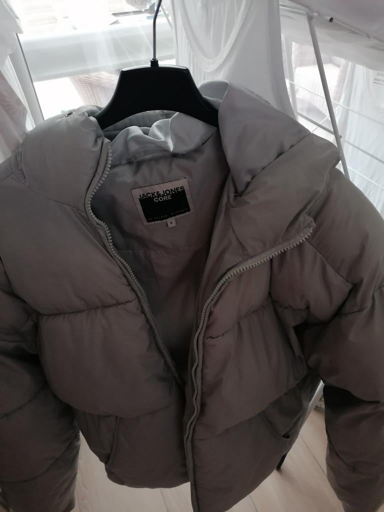 Winterjas met kap voor jongens maat smal licht grijs, Kleding | Heren, Jassen | Winter, Ophalen, Jack&Jones, Zo goed als nieuw