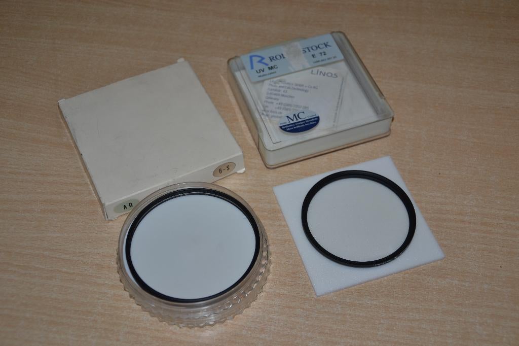 UV-filter Kenko - SL-39 - 77mm + Rodenstock E72 - 77mm, Autres marques, Enlèvement ou Envoi, Comme neuf, 70 à 80 mm
