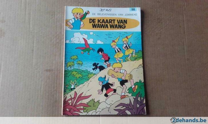 Jommeke.98.De kaart van Wawa Wang, Enlèvement ou Envoi, Utilisé