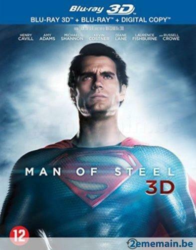 Man of Steel 3d + 2d - 2 blurays neuf, Enlèvement ou Envoi