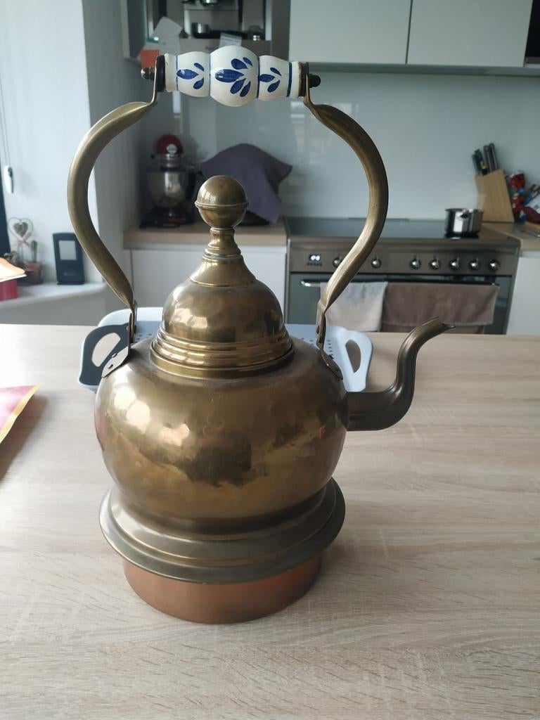 Antieke oude koperen ketel, Ophalen of Verzenden