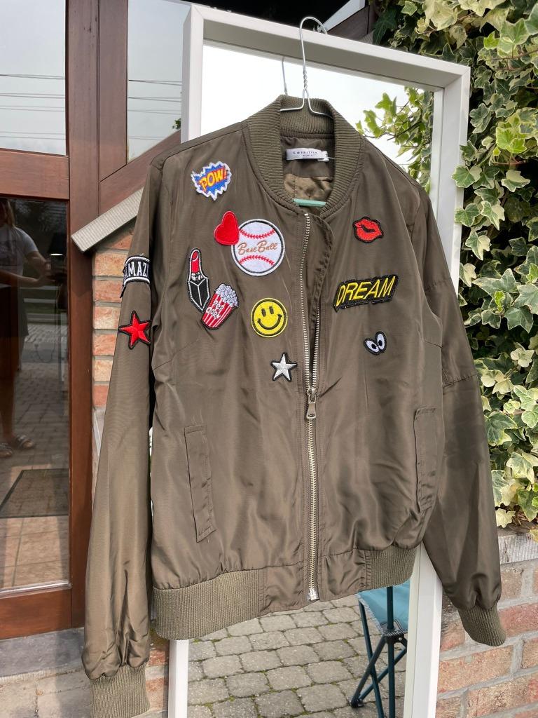Veste bomber femme kaki taille M Lola&Liza, Taille 38/40 (M), Enlèvement ou Envoi, Comme neuf, Vert