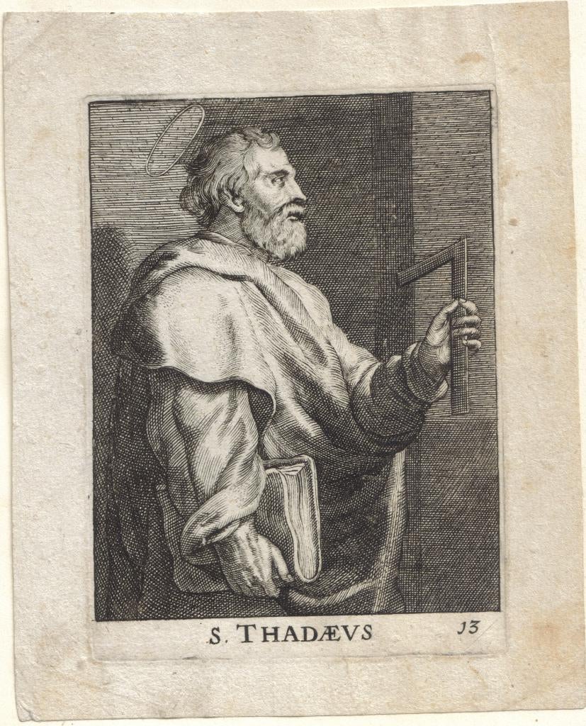 Onvermelde Maker 17e eeuw gravure "S. Thadaeus", Ophalen