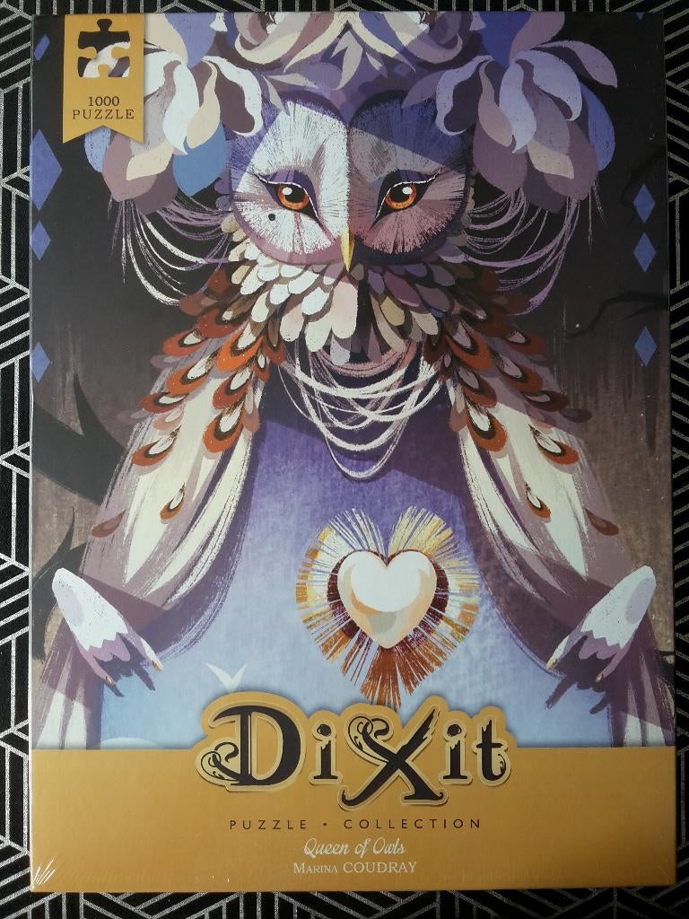 Nieuwe puzzel in folie, Dixit, Queen of Owls, 1000 stukjes, Hobby & Loisirs créatifs, Enlèvement ou Envoi, 500 à 1500 pièces, Neuf