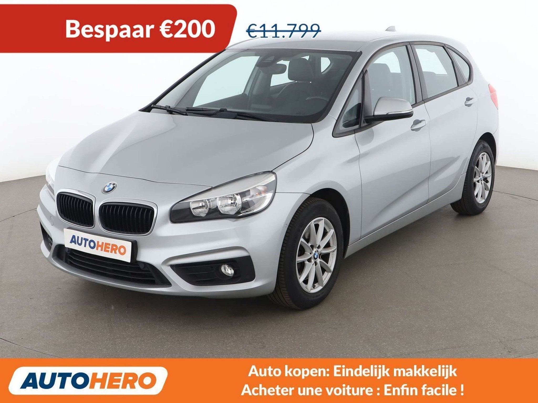 BMW 2 Serie 218 218i Active Tourer Basis, Autos, Argent ou Gris, Achat, Boîte manuelle, 5 places