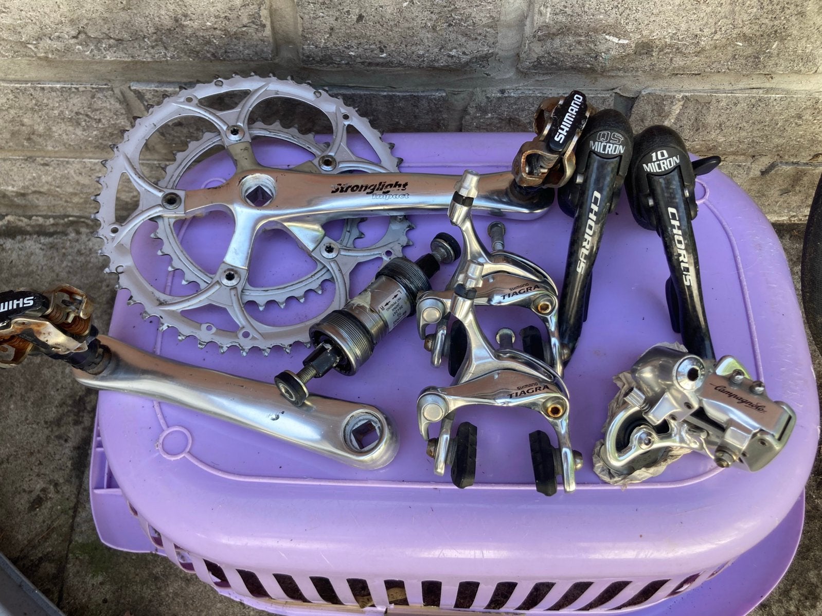 Koersfiets onderdelen campagnolo, Ophalen of Verzenden, Gebruikt, Racefiets, Overige typen