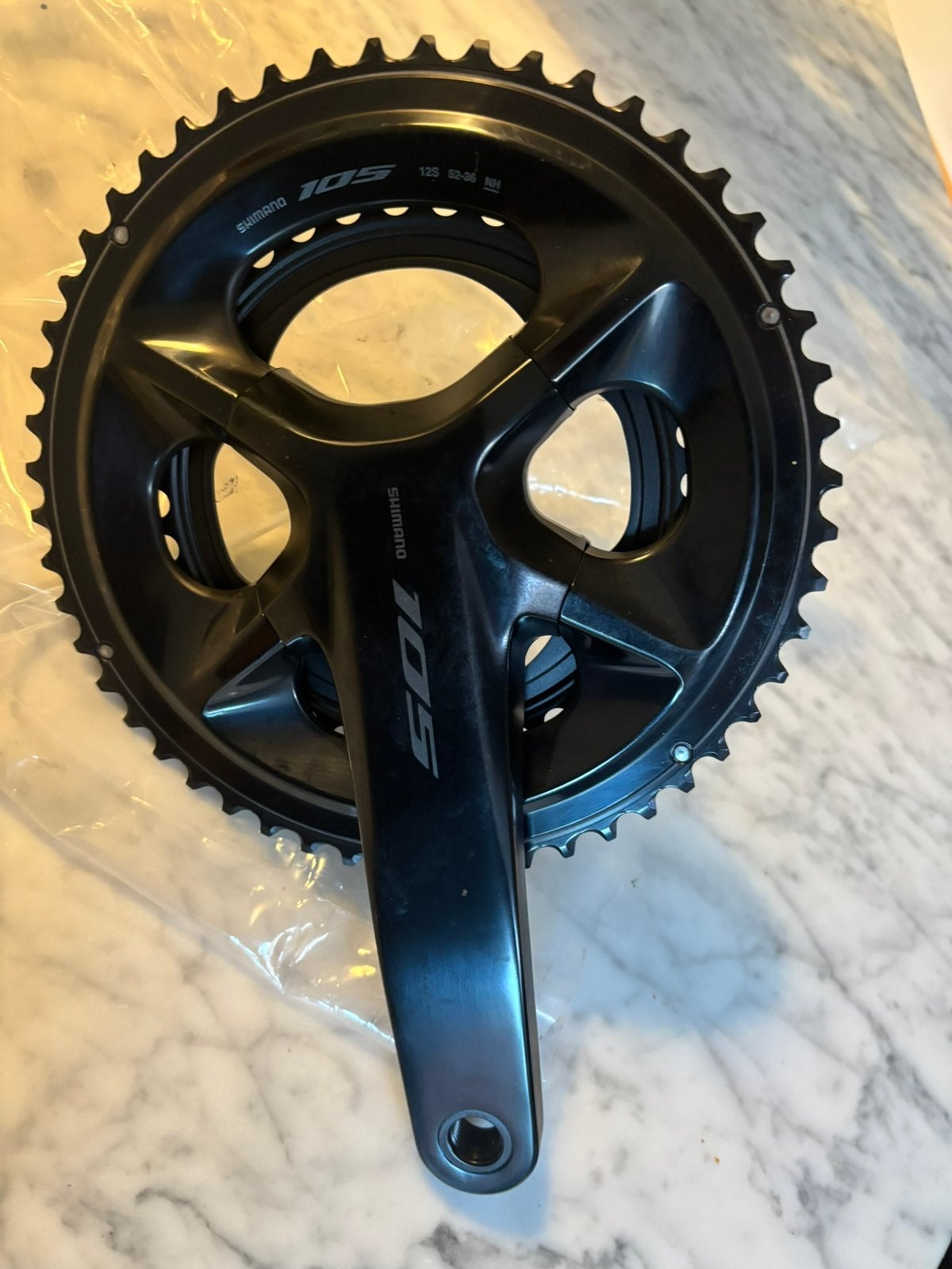 Crankstel shimano 105 7100 53/36 nieuw!, Neuf, Pédalier ou Pédales, Enlèvement, Aluminium