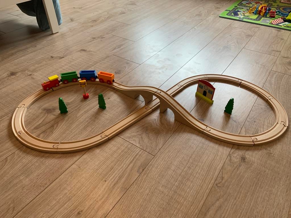 Train en bois (toys r us), Ophalen, Zo goed als nieuw