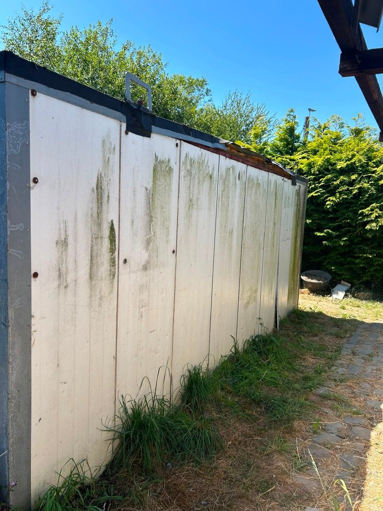 Werfkeet 5m op 2,20m, Doe-het-zelf en Bouw, Bouwketen en Schaftketen, Ophalen, Gebruikt