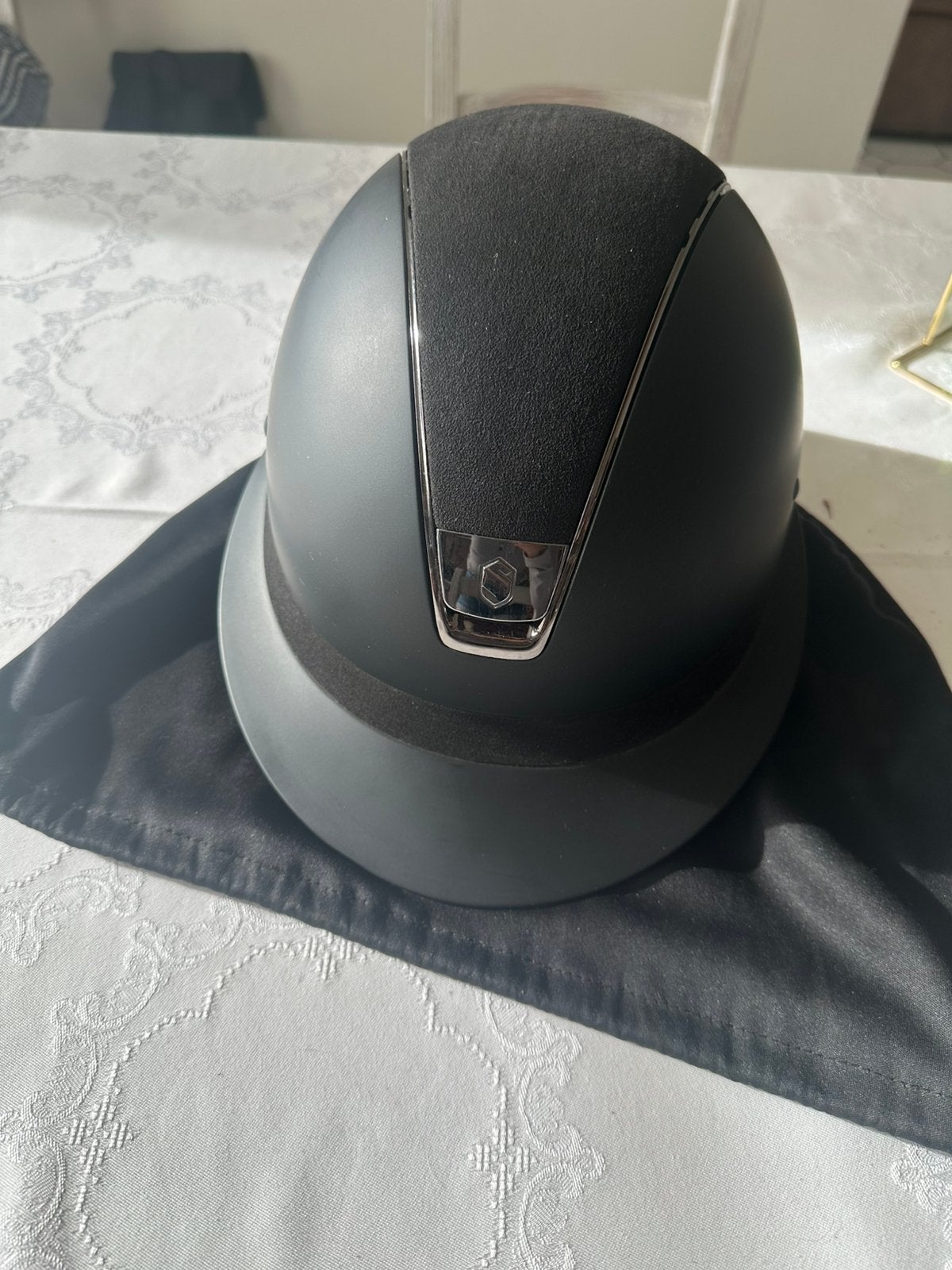 Samshield tok, Dieren en Toebehoren, Paardrijkleding, Ophalen, Zo goed als nieuw