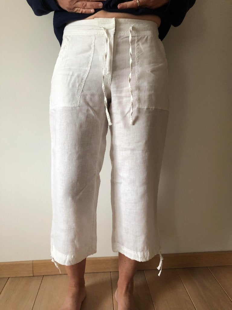 3/4 linnen broek, Kleding | Dames, Ophalen, Zo goed als nieuw