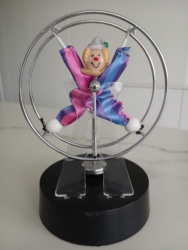 vintage balancerende circusclown/kinetische slinger, Ophalen of Verzenden