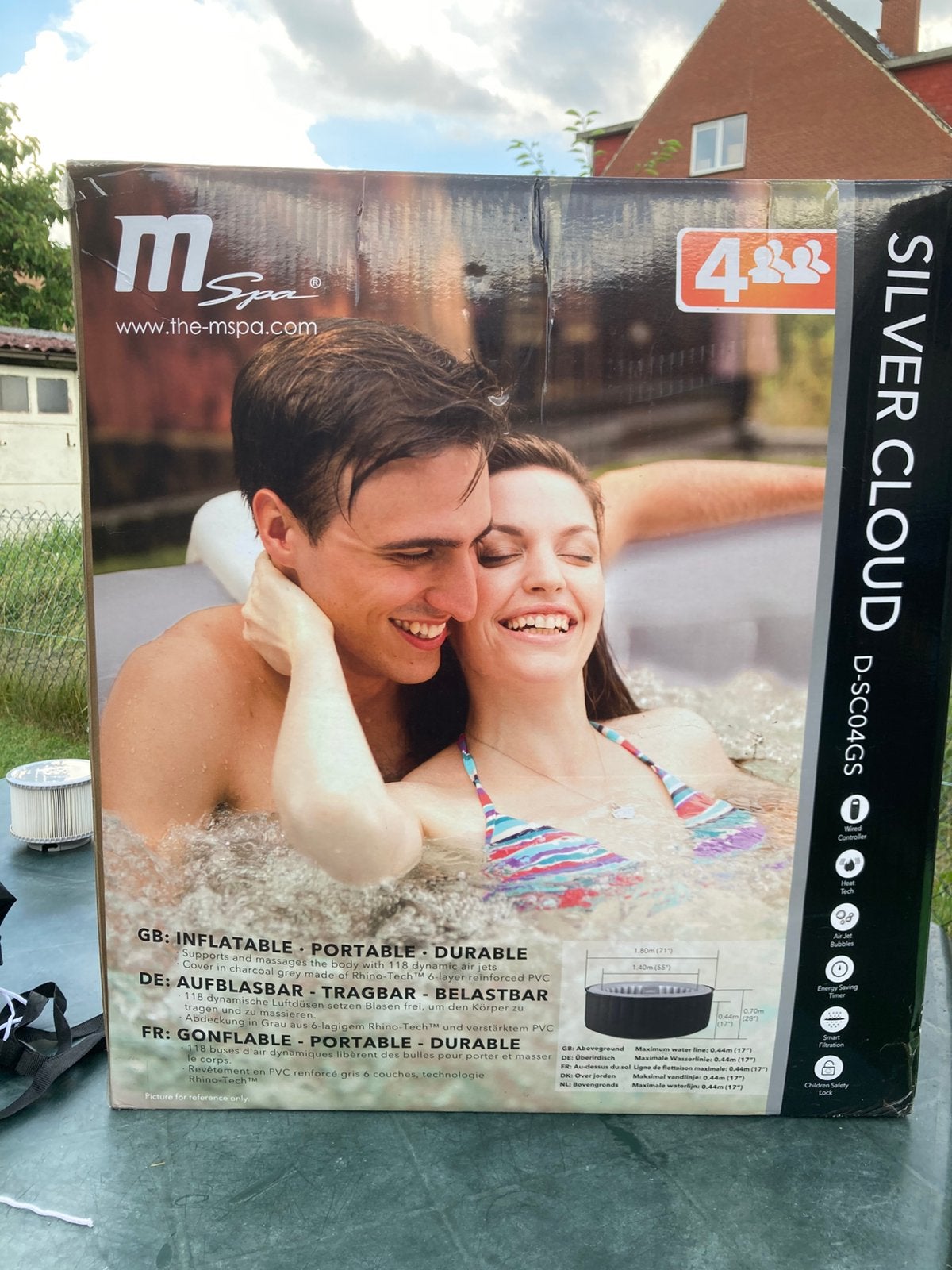 Jacuzzi Mspa, Jardin & Terrasse, Enlèvement, Comme neuf, Filtre, Gonflable