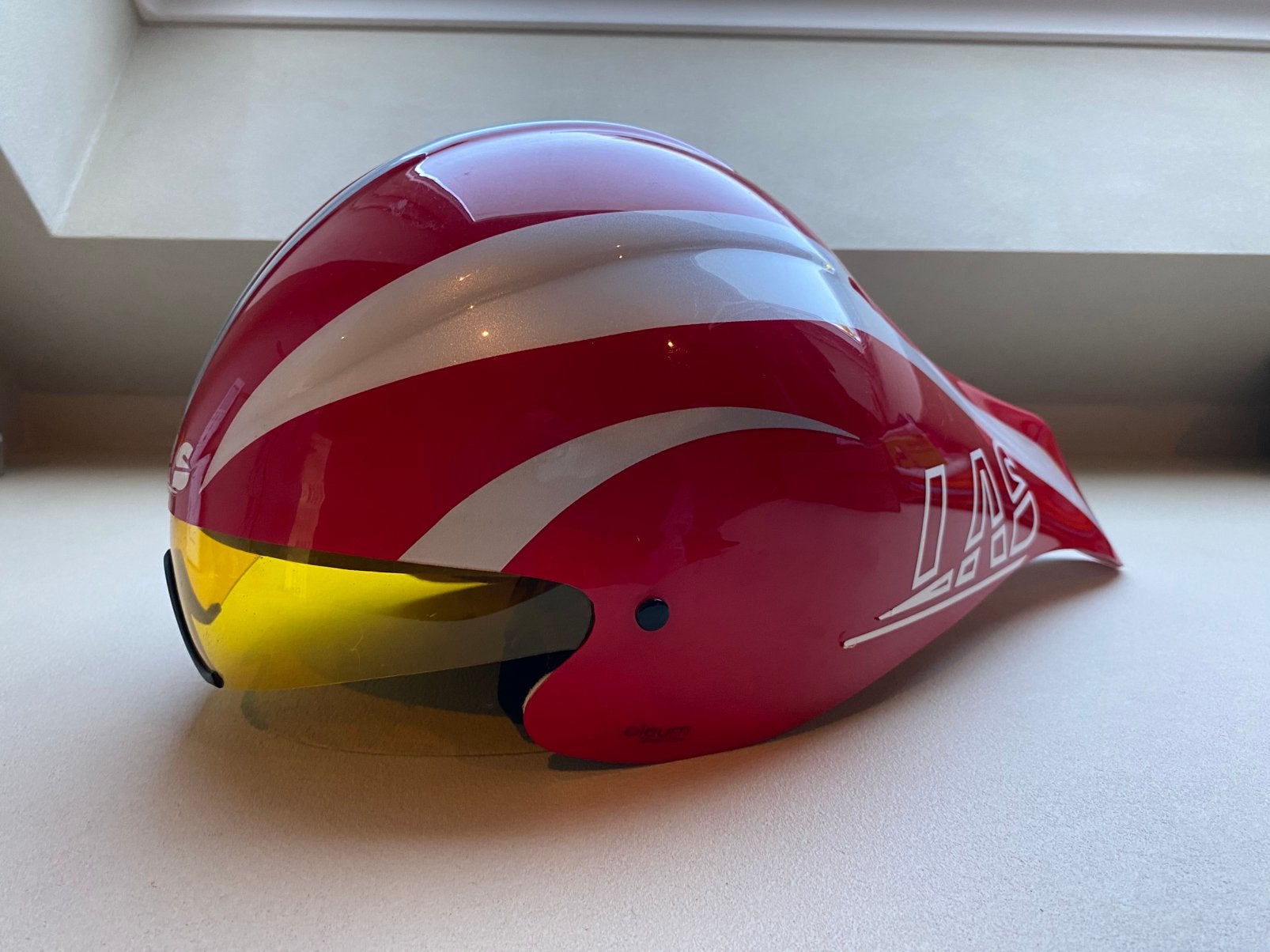 Tijdrit helm LAS, Ophalen, Gebruikt