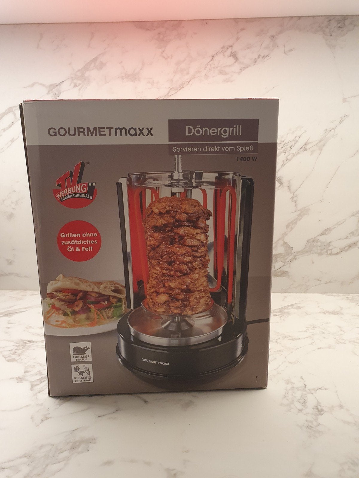 Dönergrill nooit gebruikt! Zit nog in verpakking, Elektronische apparatuur, Contactgrills, Ophalen