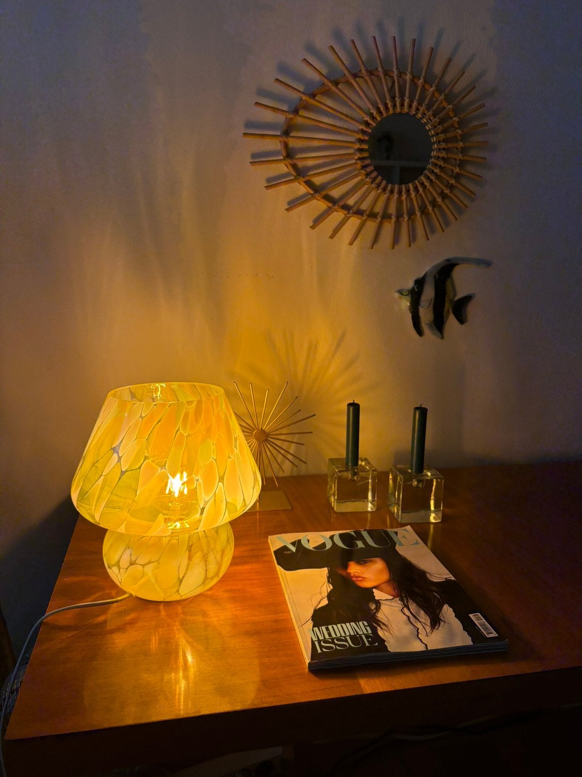 Mushroom lamp, Nieuw, Ophalen of Verzenden, Glas, Murano