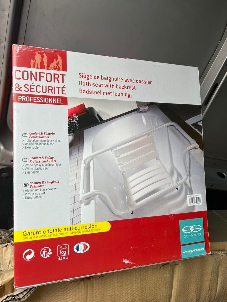 Siège de bain extensible avec dossier GODONNIER NEUF, Enlèvement, Neuf