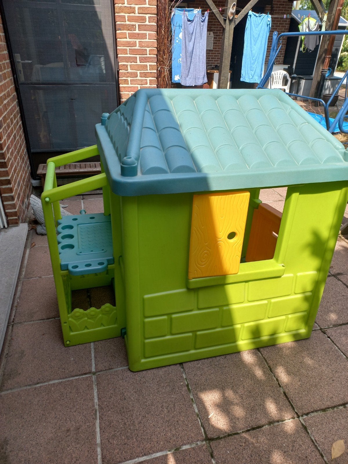 speelhuisje voor binnen of buiten, Ophalen
