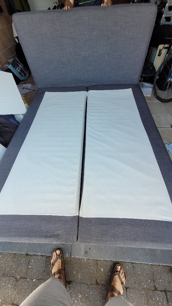 Espevar boxspring 160x200, Huis en Inrichting, Ophalen, Tweepersoons, Zo goed als nieuw, 200 cm