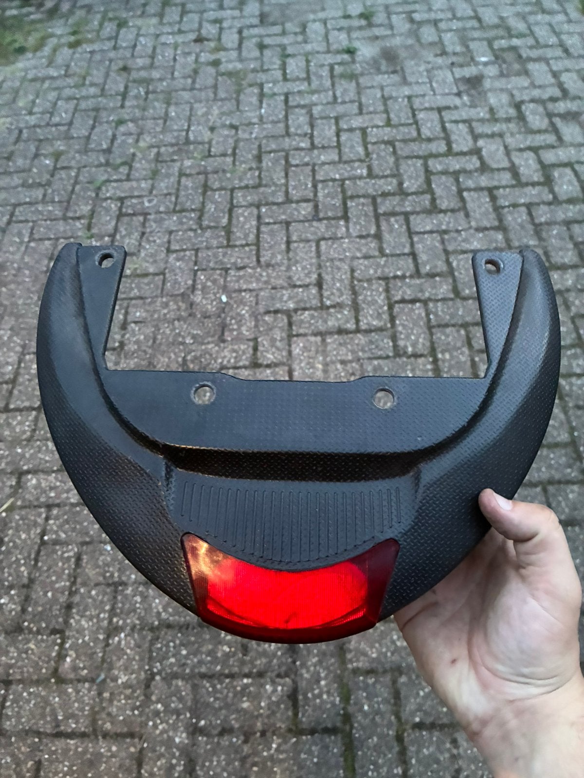 Zip spoiler met glaasje, Fietsen en Brommers, Brommeronderdelen | Scooters, Ophalen, Zo goed als nieuw
